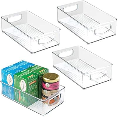 Mdesign Kitchen Cabinet And Pantry Storage Organizer Bins Pack