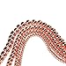 Hematite Natural Stone Faceted Round Loose Beads Semi Gemstone Healing Power Energy Stone for Jewelry Making DIY Necklace Bracelet Making Strand 15.5