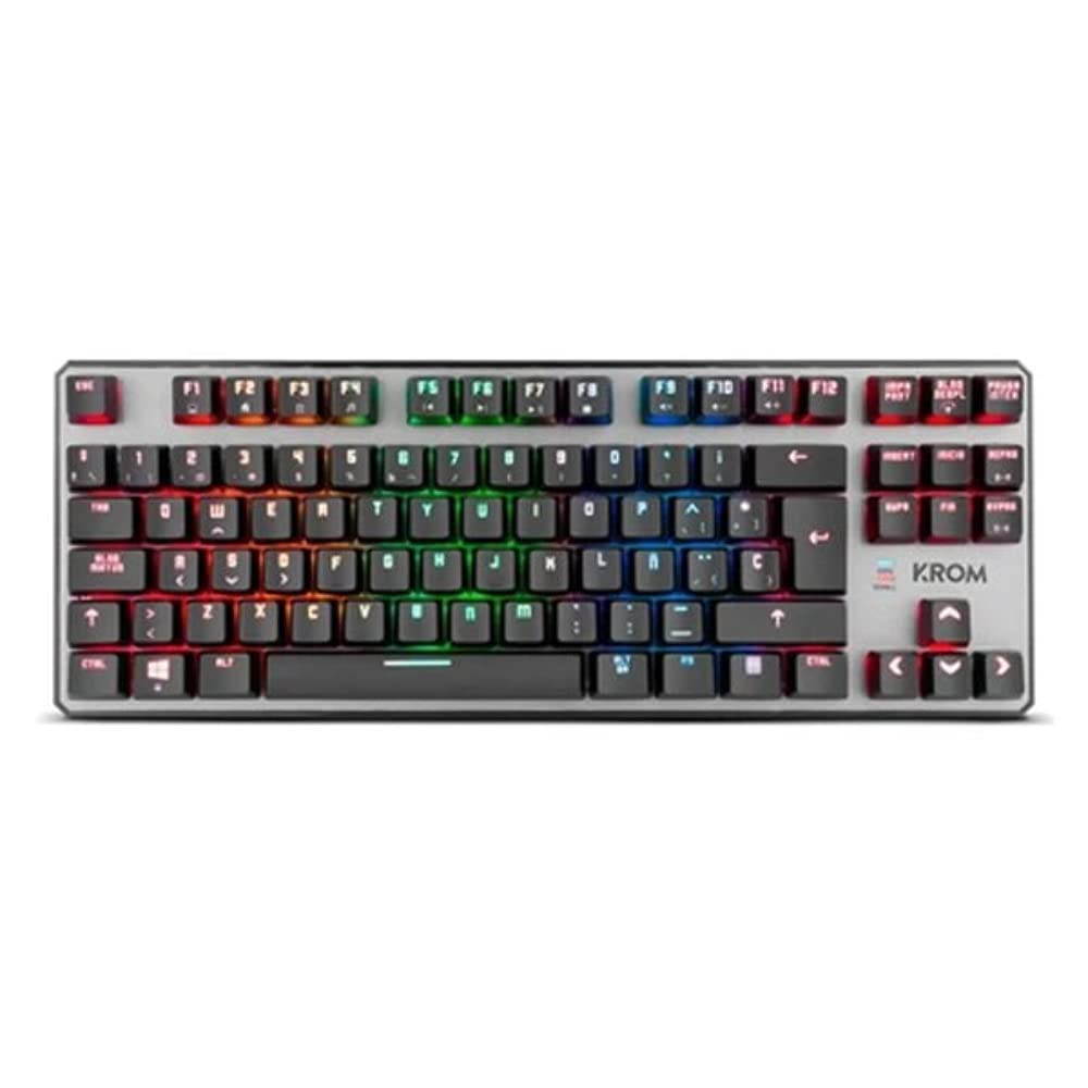 KROM Kernel Gaming Keyboard – NXKROMKRNL – Mechanical Numeric Keyboard, RGB LED Illumination, 9 Lighting Effects, Silent, Spanish Layout