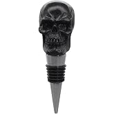 Wine Bottle Stopper Skull Decorative Beverage Wine Cork for Man Housewarming Gift,Christmas,Thanksgiving,Black