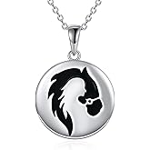 YAFEINI Horse Necklace Girls Pendant 925 Sterling Silver Pendant Pony Necklace Jewelry Gifts for Women Girls