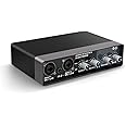 YOUSHARES USB Audio Interface for Recording Music, AudioBox Mic Preamps 48v 2 Channel for Streaming and Podcasting Recording