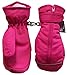 N'Ice Caps Kids Thinsulate Waterproof Easy On Zip-Up Reflector Winter Mittens