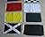 100% Cotton - Nascar Race Flag Set - Set of 8 Racing Flags Race - 14" X 18" - Sports Flag - Car - Race