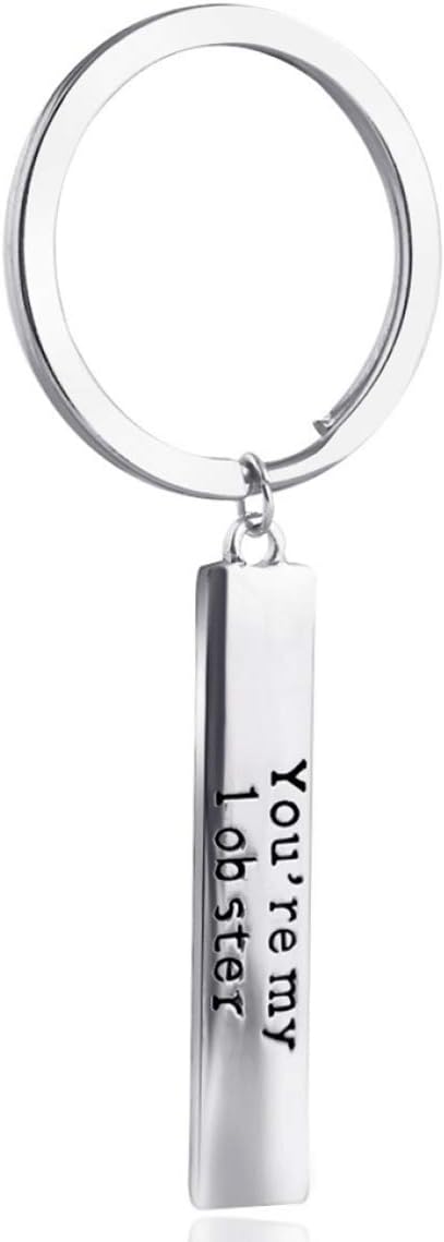 SYxiongsheng Brilliant 1Pc Friends Tv Show 25Th Anniversary Jewelry Central Perk Coffee Time Keyring Keychain You are My Lobster for Good Friend Gift