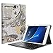 Fintie Samsung Galaxy Tab A 10.1 (NO S Pen Version) Keyboard Case, Slim Lightweight Stand Cover w/Magnetically Detachable Wireless Bluetooth Keyboard Compatible with Tab A 10.1 Inch, Map White