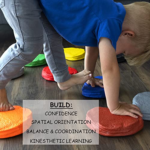JumpOff Jo RockSteady Foam Stepping Stones Set of 10 Balance Blocks