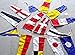 Naval Signal Flags/Flag - 40 Flags Bunting - 38 Feet - 100% Cotton – Nautical/Boat/Beach Party (5178)