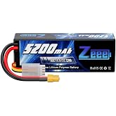 Zeee 3S 5200mAh Lipo Battery 11.1V 80C Hard Case with XT60 Connector | RC Battery for RC Car Truck Boat Airplane Quadcopter Helicopter Racing Hobby