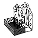 Park Designs Black Napkin Salt and Pepper Holder for Table | Combo Napkin Caddy & Salt and Pepper Caddy | Farmhouse Napkin Holder for Paper Napkins