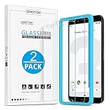 OMOTON Google Pixel 3 Screen Protector, Tempered Glass Screen Protector for Google Pixel 3 [5.5 Inch] [Only Cover Display Area] [2 Pack]