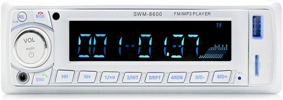 1ディンカーラジオインダッシュオートラジオ Fm Bluetooth Sd Usb Mp3マルチメディアプレーヤーリモコン12v 4チャンネル出力オートラジオ プレーヤー レシーバー 車 バイク Amazon