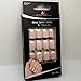 False Nails Bling Art French Fake White Hearts Squoval 24 Acrylic Medium Tips