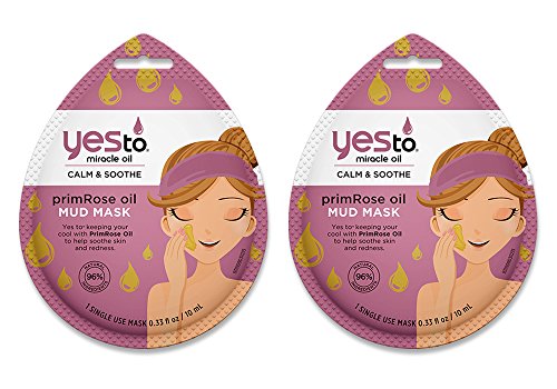Yes To Miracle Oil Primrose Oil Mud Mask Bundle (6 Single Use Masks)