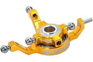 Microheli Precision CNC Titanium X Swashplate (Gold) - Blade 120 S / S2