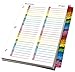 Cardinal by TOPS Products OneStep Printable Table of Contents and Index Dividers, 52-Tab, Numbered, Multi-Color (60990) primary