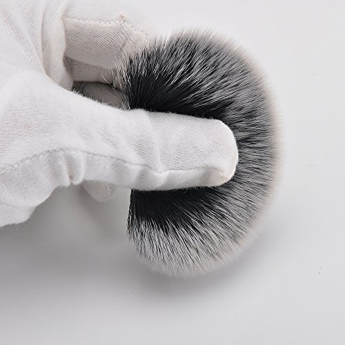 MSQ Makeup Brushes 12pcs Professional Cosmetic Brushes,Soft Synthetic Hair for Foundation, Powder, Blush, Eyeshadow,Lip -Black - Thumbnail 6
