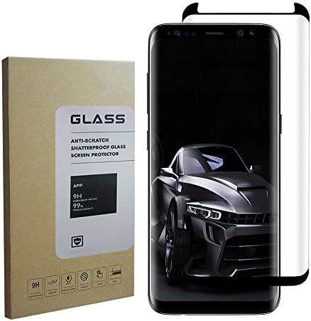 keiou Samsung S8Plus Black Screen Protector [Easy to Install][Case Friendly][Anti-Fingerprint] Tempered Glass Screen Protector for Samsung Galaxy S8Plus Black[1PACK]