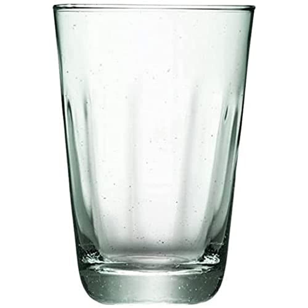 LSA International Mia Highball 350ml Recycled/Part Optic | Set of 4 | Recycled Glassware | MZ02, Clear Decorated — image 1