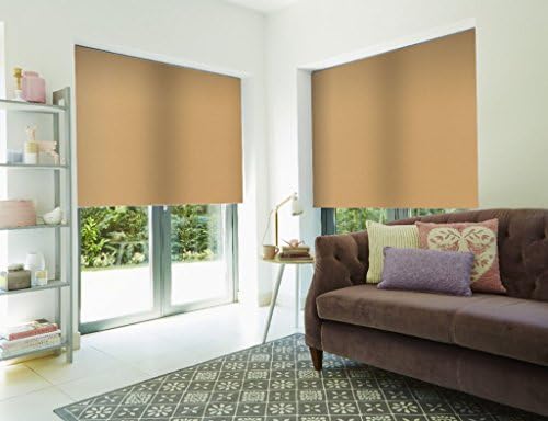 Roller Shade Blind For Window By PeakHut: Stylish Vertical Curtain In 3 Designs – Bamboo Zebra Roller Shade, Blackout Roller Shade And MatSun Roller Shade (39x72 Inch, Mastun-03)