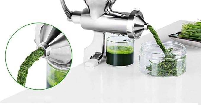 Amazon.com: TongBF Manual Stainless Steel Wheatgrass Juicer Manual Auger Slow Squeezer Fruit Wheat Grass Vegetable Fruit Orange Juice Press Extractor: ...