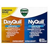 Vicks DayQuil and NyQuil Cough Cold and Flu Relief, 48 LiquiCaps