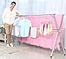 SHAREWIN Clothes Drying Rack for Laundry Free Installed Space Saving Folding Hanger Rack Heavy Duty Stainless Steel (59inch-A)