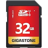 GIGASTONE 32GB SD Card UHS-I U1 Class 10 SDHC Memory Card High-Speed Full HD Video Speed up to 80MB/s Compatible with Digital Camera, SPYPOINT TACTACAM WOSPORTS Trail Camera, with 1 mini case