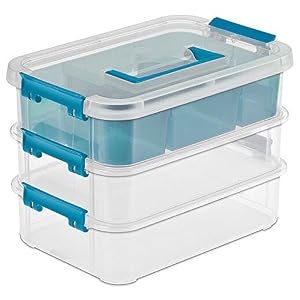 Image of Sterilite 14138606 Layer Stack & Carry Box, 10-5/8-Inch