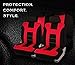 Zone Tech Universal Full Set of Car Seat Covers Racing Style- Red/Black