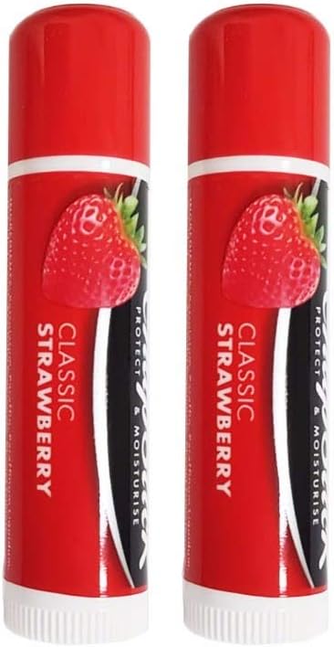 Chapstick Lip Balm Classic Strawberry Flavor Lip Care 2 Pack