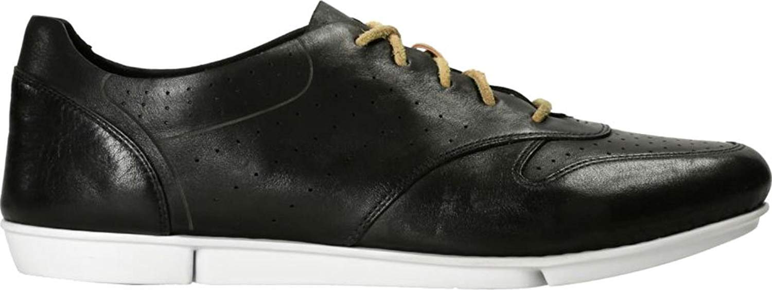 Clarks Women's Tri Actor Sneaker,Black Cow Full Grain Leather,US 5 M - Image 3