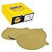 Dura-Gold - Premium - 80 Grit 6" Gold PSA Self Adhesive Stickyback Sanding Discs for DA Sanders - Box of 50 Sandpaper Finishing Discs for Automotive and Woodworking primary