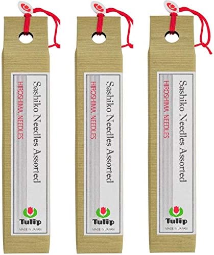 Tulip Long Sashiko Needles Assorted Tube of 6 (3-(Pack))