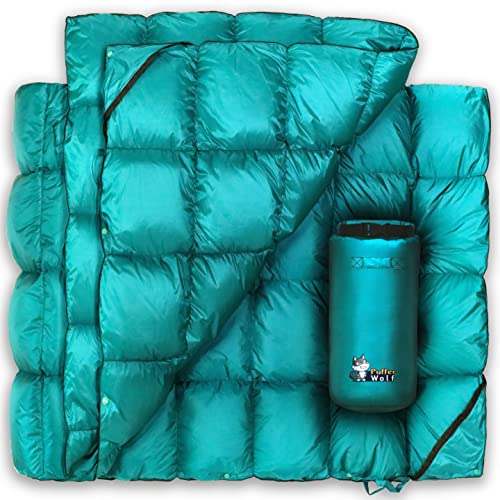 PUFFER WOLF Extra Large Double Insulated Outdoor Camping Blanket 2X