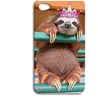 DECO FAIRY Compatible with iPhone 8 / 7, Cartoon Anime Animated flash madagascar funny Cute Sloth with a Princess Crown series Transparent Translucent Flexible Silicone Clear Cover Case