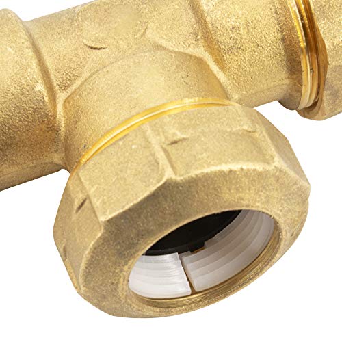 PE 20 x PE 20 x PE 20 T-Stück Steckmuffe Klemmverbinder aus Messing für PE-Rohr I idealer Steckverbinder für Industrie I… – Bild 5