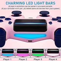 Wiv77 Pink Wireless Controller Compatible with
