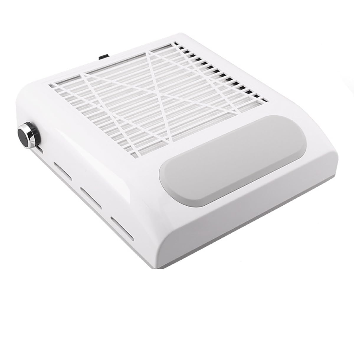 View 1 of **View Clerk Notes**Nail Vacuum Cleaner, Low Noise Nail Dust Collector Adjustable Speed 80W with Reusable Filter, Desktop Nail Vacuum Cleaner, Machine Manicure Pedicure Tool for Acrylic Nail Polishing,Salon & Home(White)