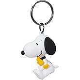 Plasticolor 004630R01 Peanuts Snoopy Holding Woodstock 3-Dimensional PVC Key Chain