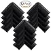 Leyaron 12 Pack Corner Protector, Baby Proofing Corner Guards & Edge Protectors, Table Corner Protectors for Baby Child Infant Kids Safety, Furniture Bumper Corner Cushions, Black
