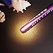 Zitrades Nurse Penlight Reusable Medical LED Pen Light White Purple Color for Nurses Doctors with Pupil Gauge Free Battery (Warm White)