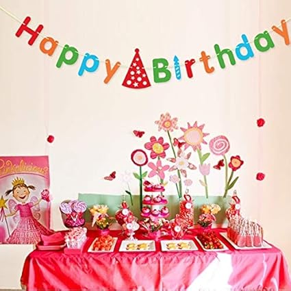 Bunting Banner 3 Meter Happy Birthday Letter Cartoon Pennants