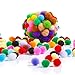 Caydo 2400 Pieces 1cm Pom Poms for Crafts, Small Pompoms Multicolor for Arts and Crafts Hobby Supplies