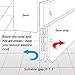 6.56Ft Door Draft Stopper Under Door Seal for Exterior/Interior Doors, Door Sweep Strip Under Door Draft Blocker, Soundproof Door Bottom Weather Stripping, 2