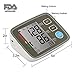 Firhealth Automatic Digital Upper Arm Blood Pressure Monitor Clinically Validated Sphygmomanometer, FDA Approved (Black)