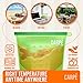Carpe Reusable Silicone Food Storage Bag (4) + Silicone Mitten + Scrubber Sponge | Eco-friendly Reusable Ziplock Bags for Sandwich, Sous Vide, Snack, Lunch| Freezer, Dishwasher Safe