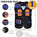 KABOOCHY Ultimate Kids Tactical Nerf Vest Kit: 99 Piece Value with Nerf Vest, 80 Refill Darts, 12 Foam Cans, 2 Wrist Bands, 2 Quick Reloads, Mask plus Protective Glasses. Great for N-Strike Elite Nerf