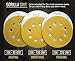 Gorilla Grit 60 PCS Sanding Discs 5 inch 8 Hole Hook and Loop for Orbital Sanders 3 Grits Assortment 20PCS Each 80/120/220 Premium Abrasive Sandpaper Pads for Wood and Metal Surfaces