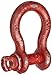 Crosby 1018384 Carbon Steel S-209 Screw Pin Anchor Shackle, Self-Colored, 1/2 Ton Working Load Limit, 1/4